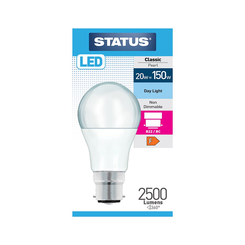 Status LED B22 Classic Bulb 150W Daylight Status LED B22 Classic Bulb 150W Daylight